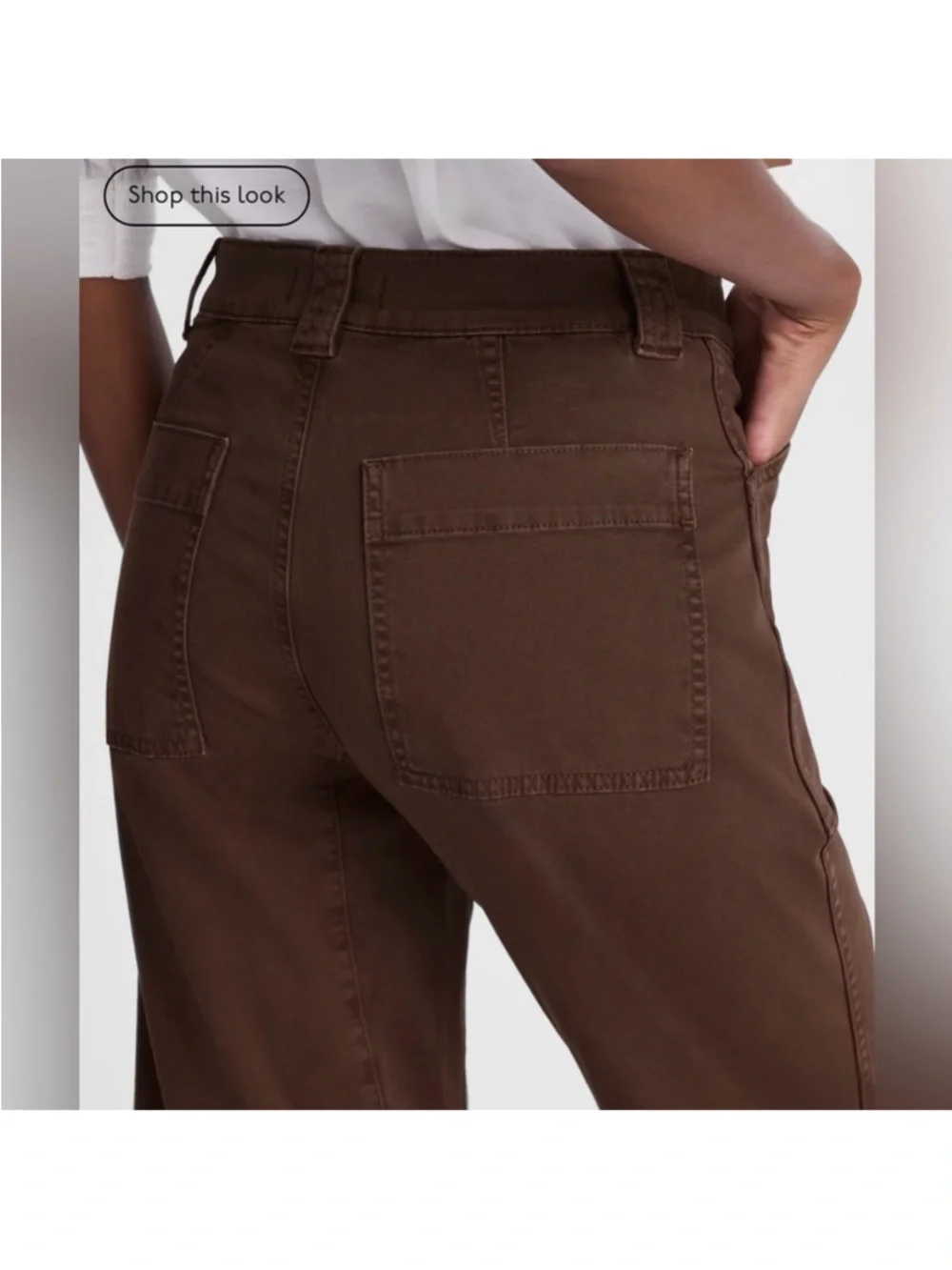 Madewell Womens Darted Double Barrel Pants - Chocolate Brown - Picture 2 of 14